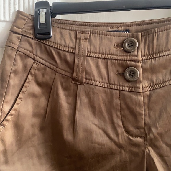 H&M Bronze Cuffed Button Fly Shorts Size 4 NWT - Picture 7 of 13